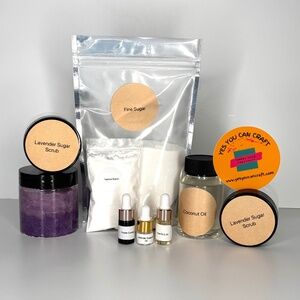 DIY Sugar Scrub Making Kit- Lavender